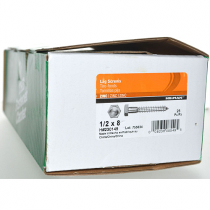 1/2X8 HLB2   (25/BOX)