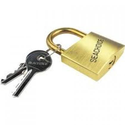 SOLID BRASS PADLOCK 11/2