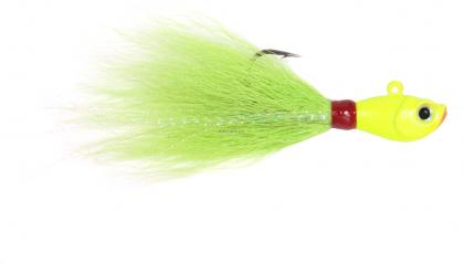 3D EYE BUCKTAIL CHARTREUSE. 2OZ.