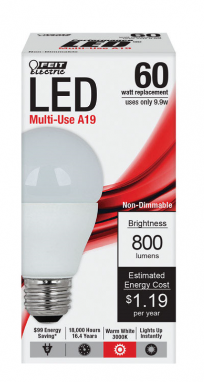 NS LED BULB NON-DIM 9.9W