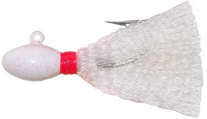 EGG POMPANO JIG 1/4OZ. 3PK. WHT.