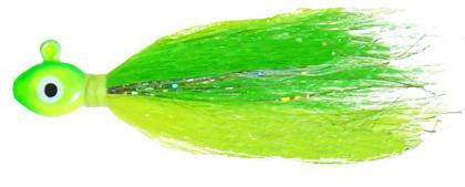 1/4OZ BUCKTAIL JIG LIME/CHT