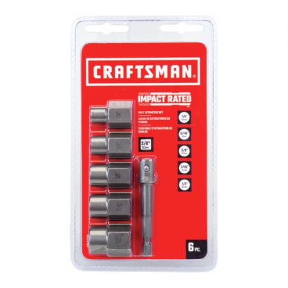6PC BOLT EXTRACTOR SET