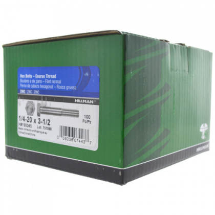 C 1/4X31/2 HCS2   (100/BOX)